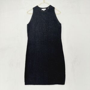 NWT Vince Women's Wool Blend Black Sleeveless Midi Dress P5741